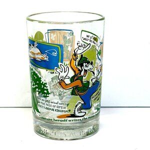 Walt Disney 100 Years of Magic Tumbler Glass Macdonalds Mickey Mouse Goofy
